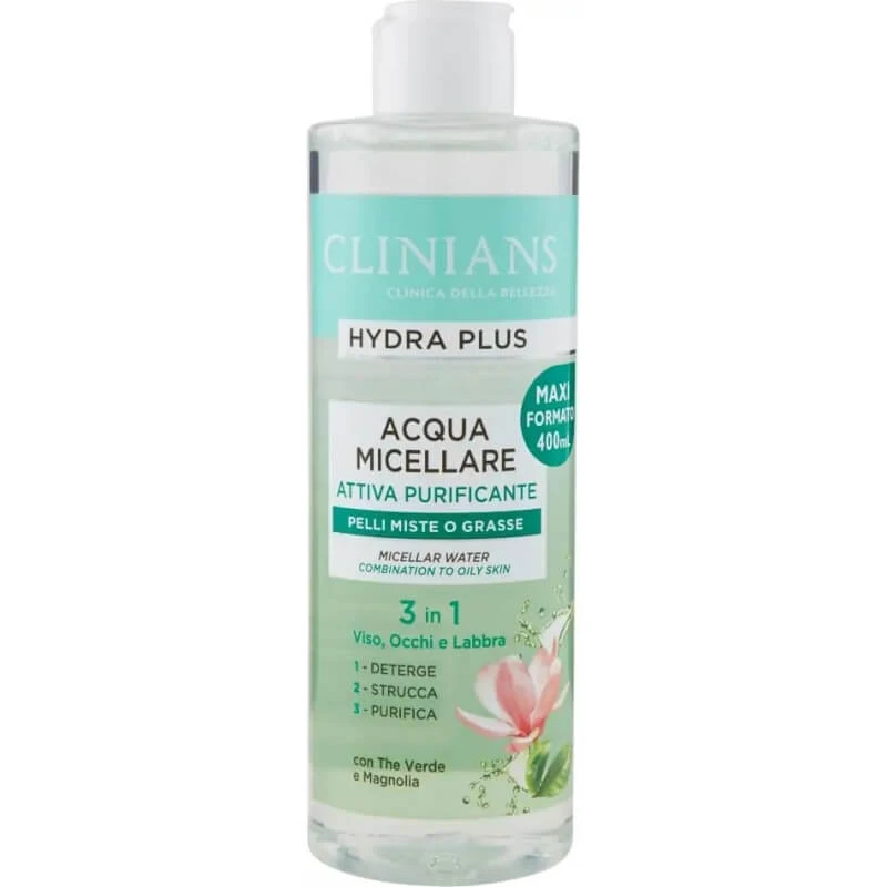 Clinians Hydra Plus - Micellair water voor de gemengde of vette huid, 400 ml