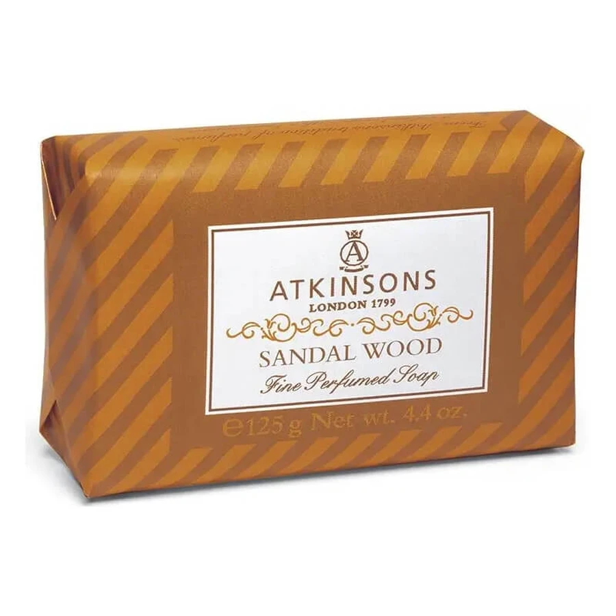 Savons parfumés Atkinsons, bois de santal - savon en pain de 125 g