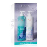 Duo Blond Pakket Blonde Shampoo, 500 ml + Blonde Conditioner, 500 ml, Moroccanoil