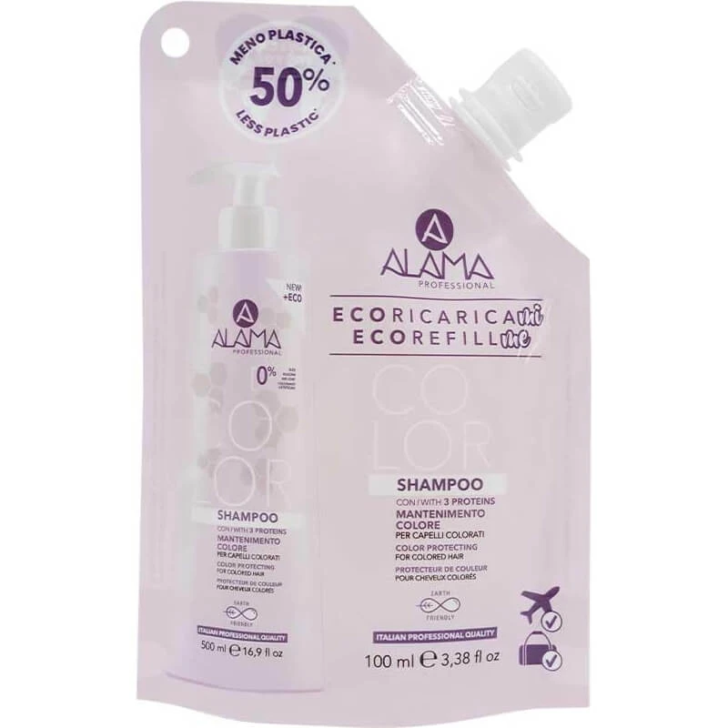 Alama Me Color - Kleurbehoudende shampoo voor gekleurd haar, navulverpakking, 100 ml