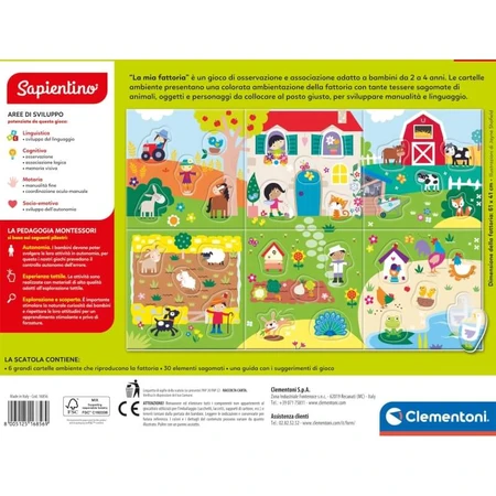 Clementoni Sapientino Montessori - Mijn boerderij, leeftijd 2–4 jaar