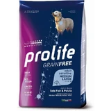 Prolife Cane Grain-Free Adult Sensitive Sole and Potatoes – Alleinfuttermittel für empfindliche erwachsene Hunde (M/L) 2,5 kg