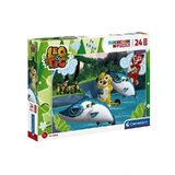 Clementoni Supercolor - Maxi-puzzel met 24 stukjes: Leeuw & Tijger