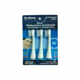 Dr. Mayer sonic electric toothbrush refill pack, 3 pieces