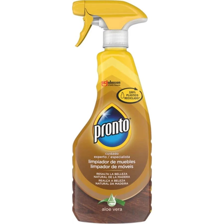 Pronto 5-in-1 houtreinigingsspray met aloë vera, spray met trekker, 500 ml