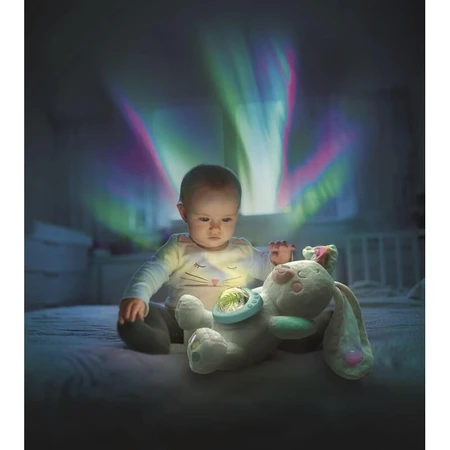 Clementoni Fiocco – Nordlicht-Projektor mit Geräuschen und Melodien für Kinder