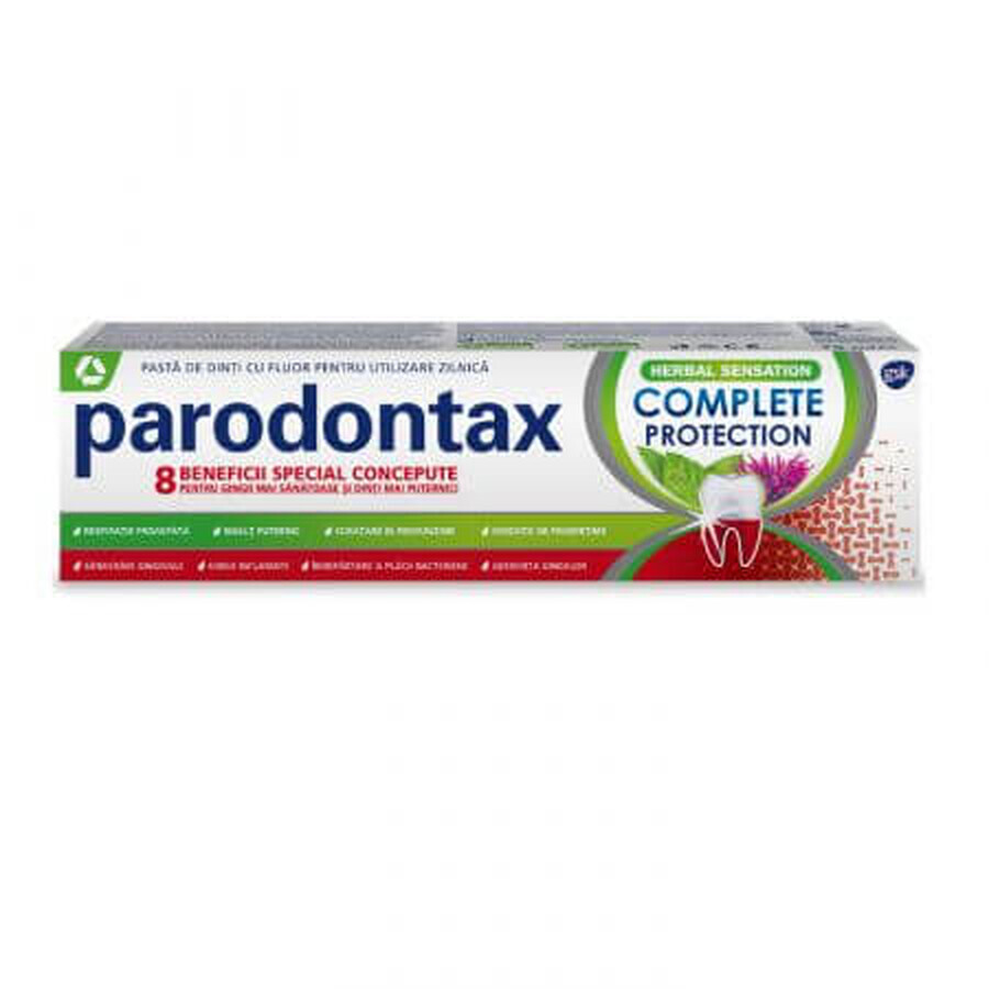 Dentifrice Protection Complète Sensation de plantes Parodontax, 75 ml, Gsk