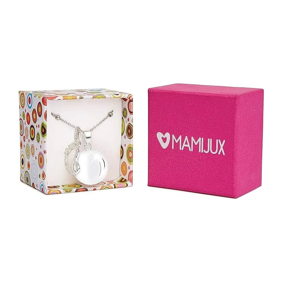 Mamijux Call the Angels - Chaîne en acier avec pendentif en forme de pied plaqué argent