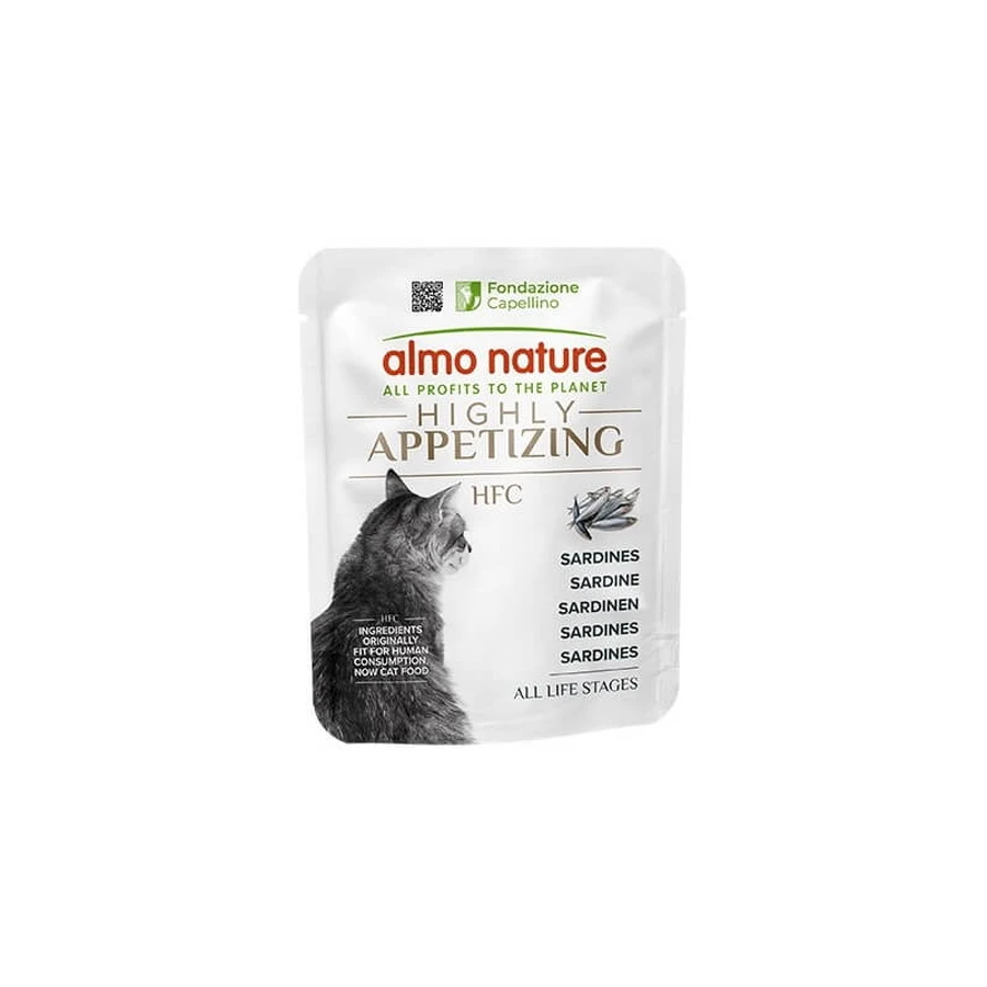 Almo Nature HFC Sardine extrem de apetisante – hrană umedă pentru pisici adulte, 50 g