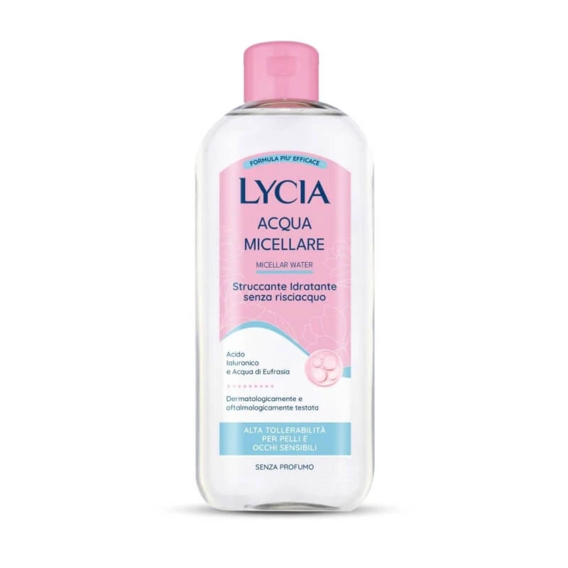 Lycia Micellair Water - Hydraterende make-upremover voor de gevoelige huid, hoeft niet te worden afgespoeld, 400 ml