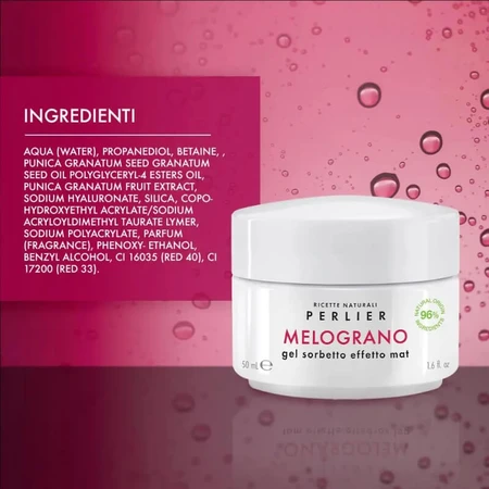 Perlier Pomegranate – Sorbet-Gel mit mattem Finish, 50 ml