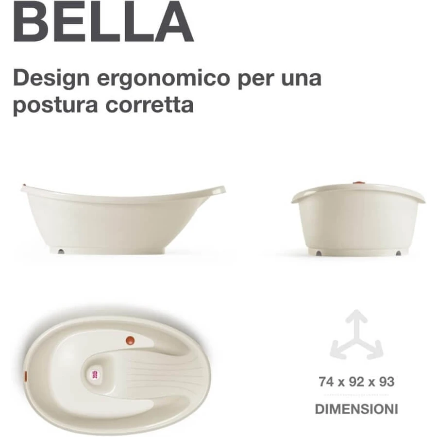 Okbaby Bella - vaschetta da bagno 0-12 m - bianco