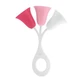 Chicco Trillino Pink Tulip - Gemakkelijk vast te houden rammelaar voor baby’s, gemaakt van gerecycled en biologisch plastic, 3–18 maanden