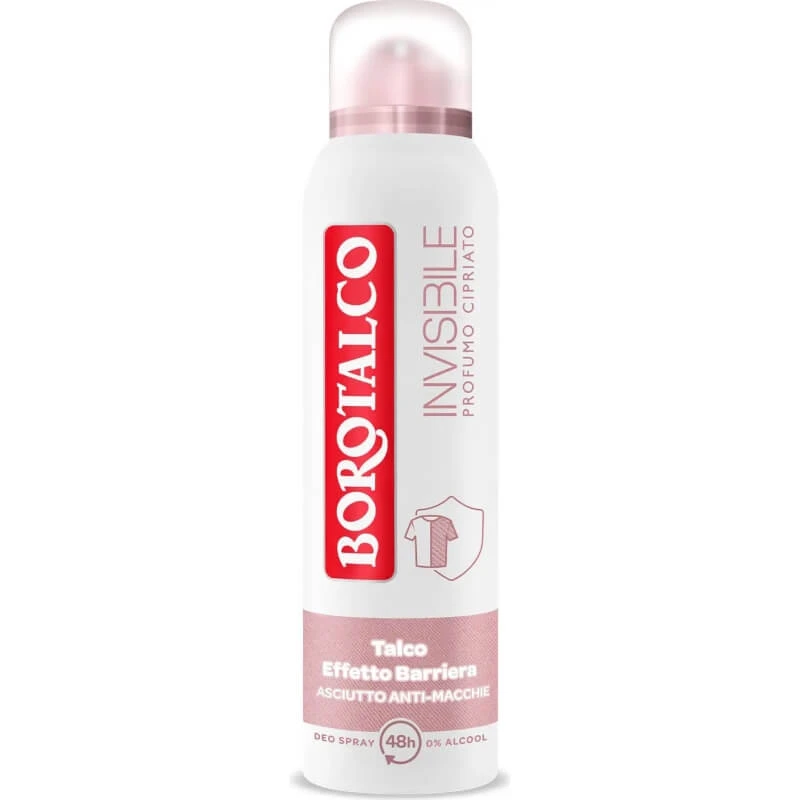Borotalco Invisible Powdery Scent - 48-uurs deodorantspray, 150 ml