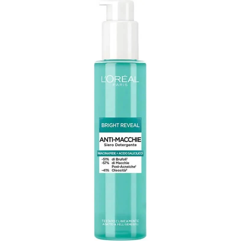 L'Oréal Paris Bright Reveal - Reinigingsgel-serum tegen donkere vlekjes, 150 ml