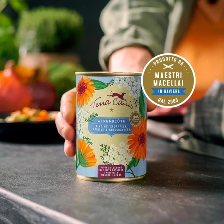 Terra Canis Flower Waikiki Woof Salmon - Aanvullend natvoer voor honden, 400 g