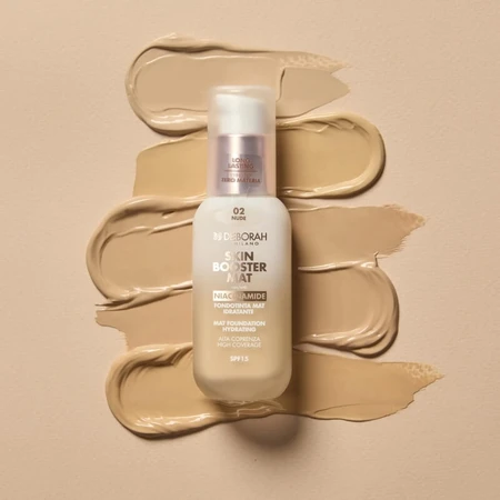 Deborah Skin Booster Mat SPF 15 – fond de ten mat hidratant – nr. 04 warm