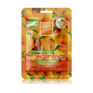 Lady Venezia Orangomango – belebende und feuchtigkeitsspendende Stoff-Gesichtsmaske, 24 ml