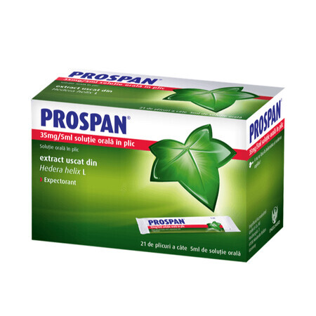 Prospan, 35 mg/5 ml oral solution, 21 sachets, Engelhard Arznemittel