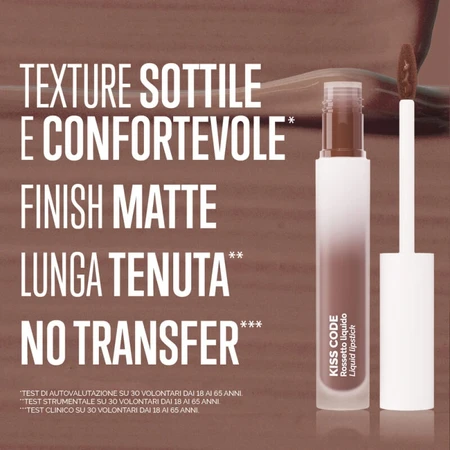 Veralab Overskin Kiss Code - Matte Liquid Lipstick No. 02 Spiced Brown
