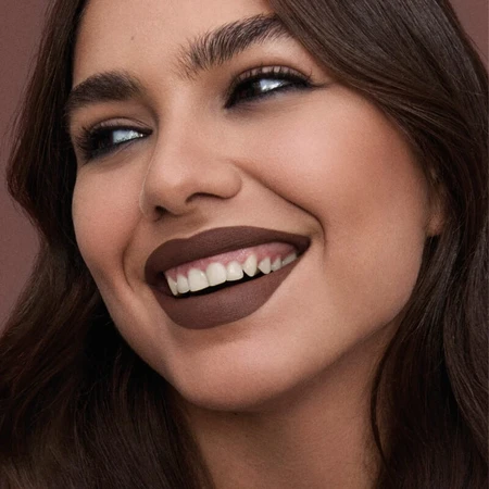 Veralab Overskin Kiss Code - Matte Liquid Lipstick No. 02 Spiced Brown