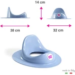 Okbaby Ergo – nakładka na sedes dla dzieci, kolor biały, odporna na rozpryski, kompaktowa, lekka, 32x14x38: ceny i cechy