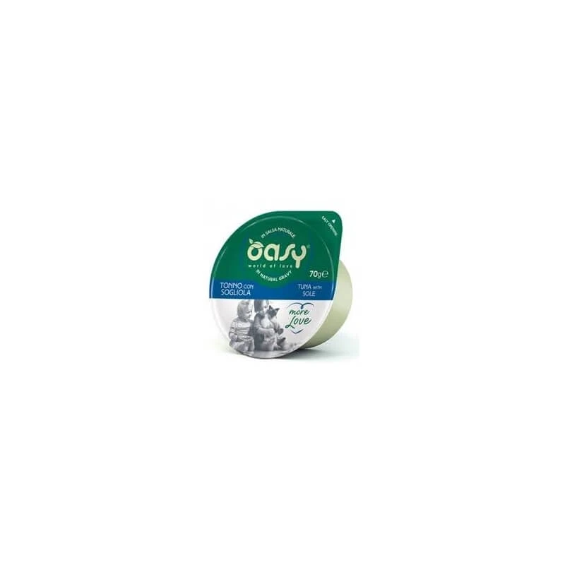 Oasy Wet Cat More Love Tonijn met tong - Aanvullend voer voor volwassen katten, 70 g