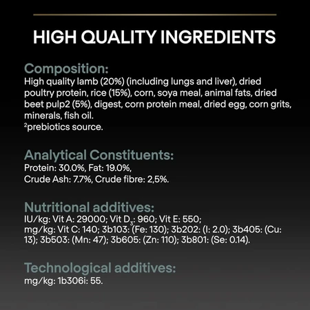 Purina Pro Plan Sensitive Digestion Lamb - Complete Food for Medium-Sized Puppies, 3 kg