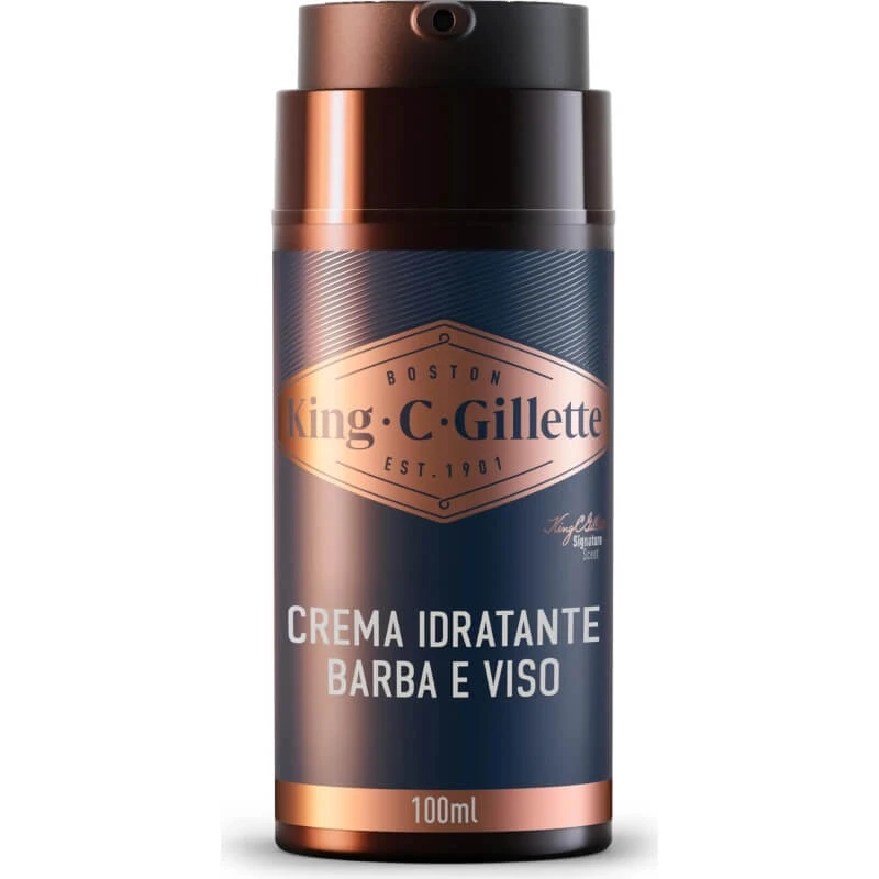 Gillette King C. Gillette - Hydraterende crème voor baard en gezicht, 100 ml