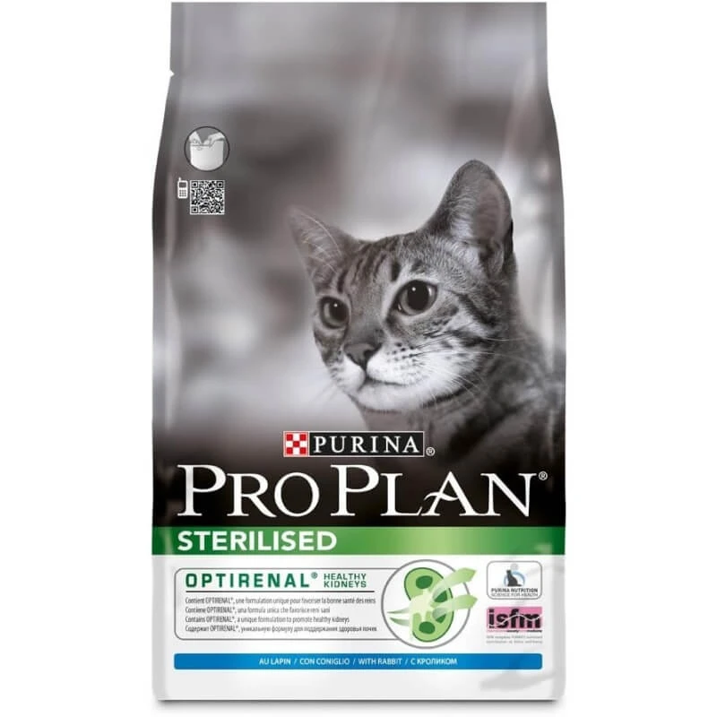 Purina Pro Plan Sterilized Rabbit - Compleet voer voor volwassen of gesteriliseerde katten, 400 g
