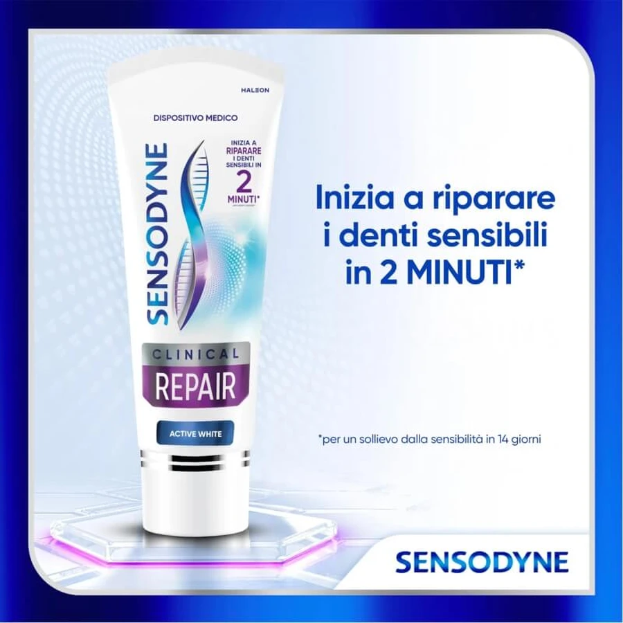 Sensodyne Clinical Repair Active White - Toothpaste for Sensitive Teeth, 75 ml