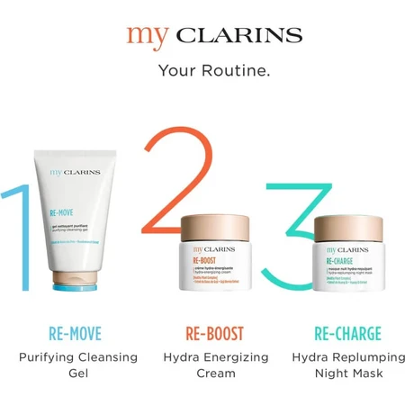 Clarins my clarins re-charge - maschera notte idratante rimpolpante 50 ml