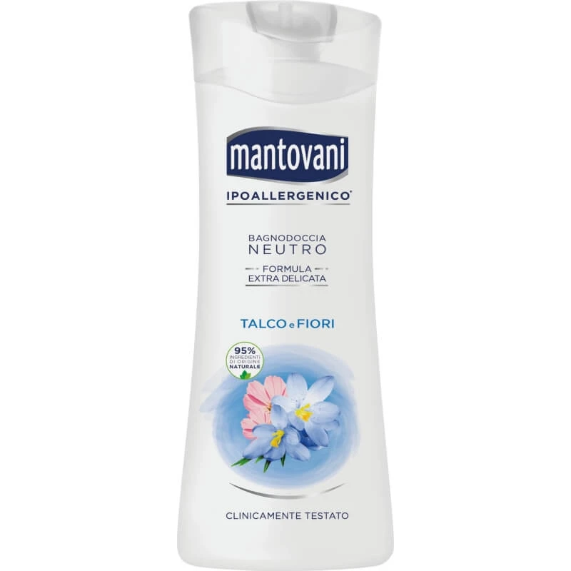 Mantovani Talk en Witte Bloemen - Geurloze douchegel 400 ml