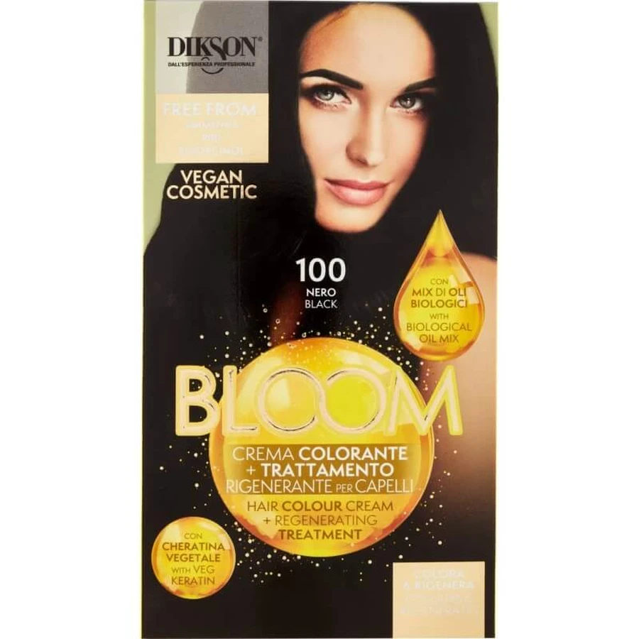 Dikson Bloom - 2-in-1 haarkleur nr. 100 Zwart