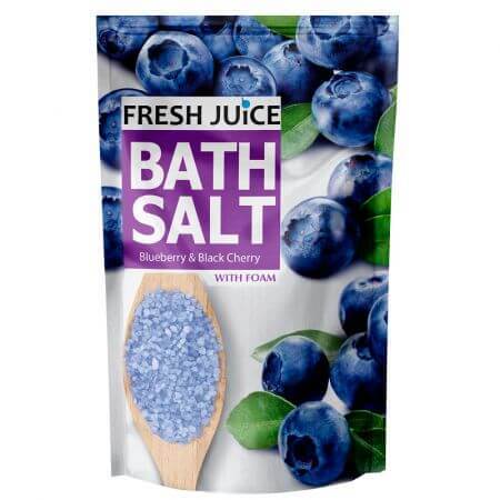 Blueberry &amp; Black Cherry Bath Salt, 500 g, Fresh Juice