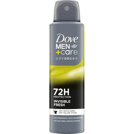 Dove Man+care Advanced Invisible Fresh - Déodorant en spray, 150 ml