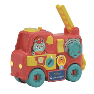 Camión de bomberos Montessori de Clementoni para bebés - Centro de actividades para niños a partir de 18 meses