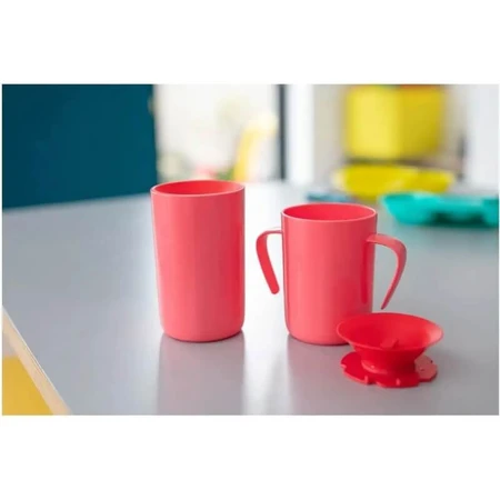 Tommee Tippee Easiflow 360° - Vaso con asas, a partir de los 6 meses - Rosa