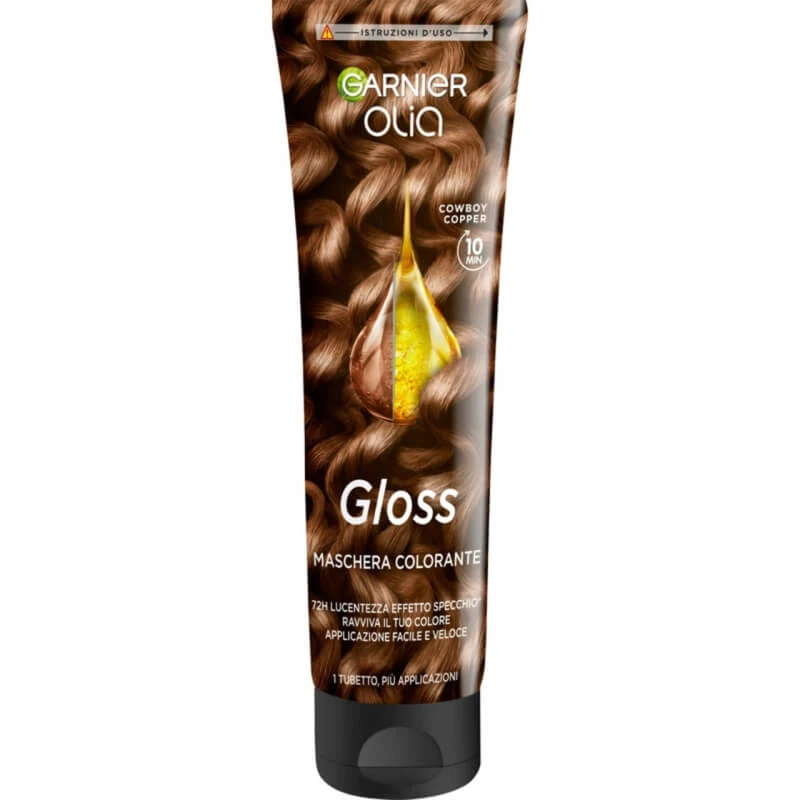 Garnier Olia Gloss - Kleurversterkend masker voor Cowboy Copper Brown, 150 ml