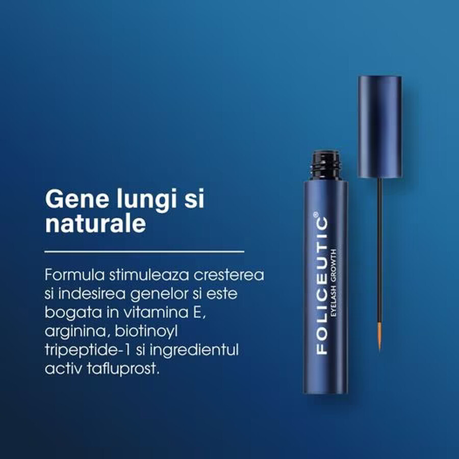 Sérum pour la croissance et l'épaississement des cils, 4 ml, Foliceutic