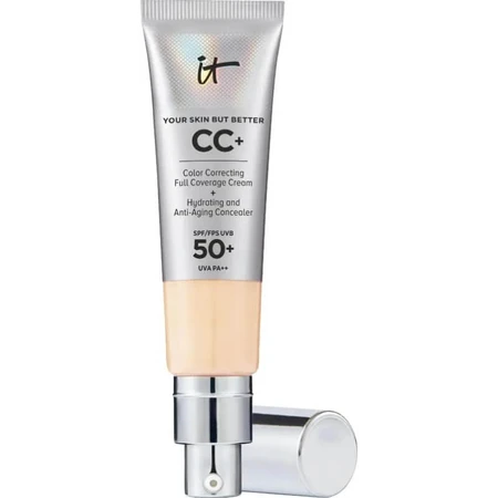 It Cosmetics CC+ Full Coverage Cream LSF 50+ – Flüssige Foundation – Hell