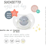 Suavinex night &amp; day – suzetă din silicon 6-18 luni – roz