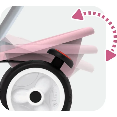 Smoby Baby Balade Plus - Triciclo rosa