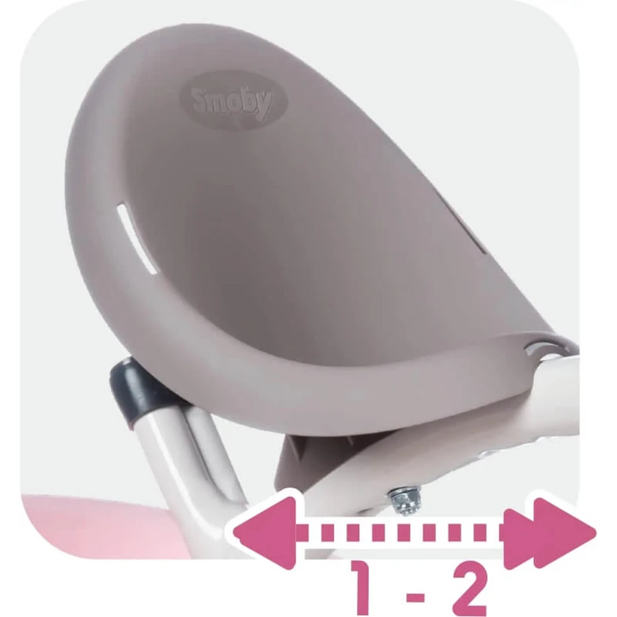 Smoby Baby Balade Plus - Triciclo rosa