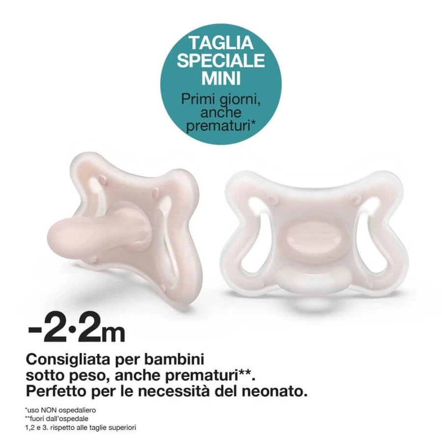 Suavinex Zero Zero - Ergonomische fopspeen voor pasgeborenen - 2/2 maanden