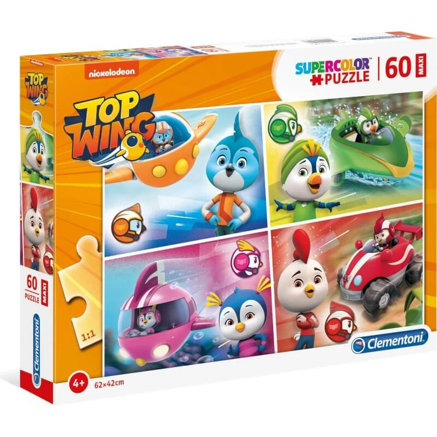 Clementoni Top Wing Puzzle, 60 Teile, 62 x 42 cm