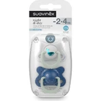 Suavinex Night &amp; Day Whale – 2 Silikon-Schnuller für Babys im Alter von 4 bis 18 Monaten