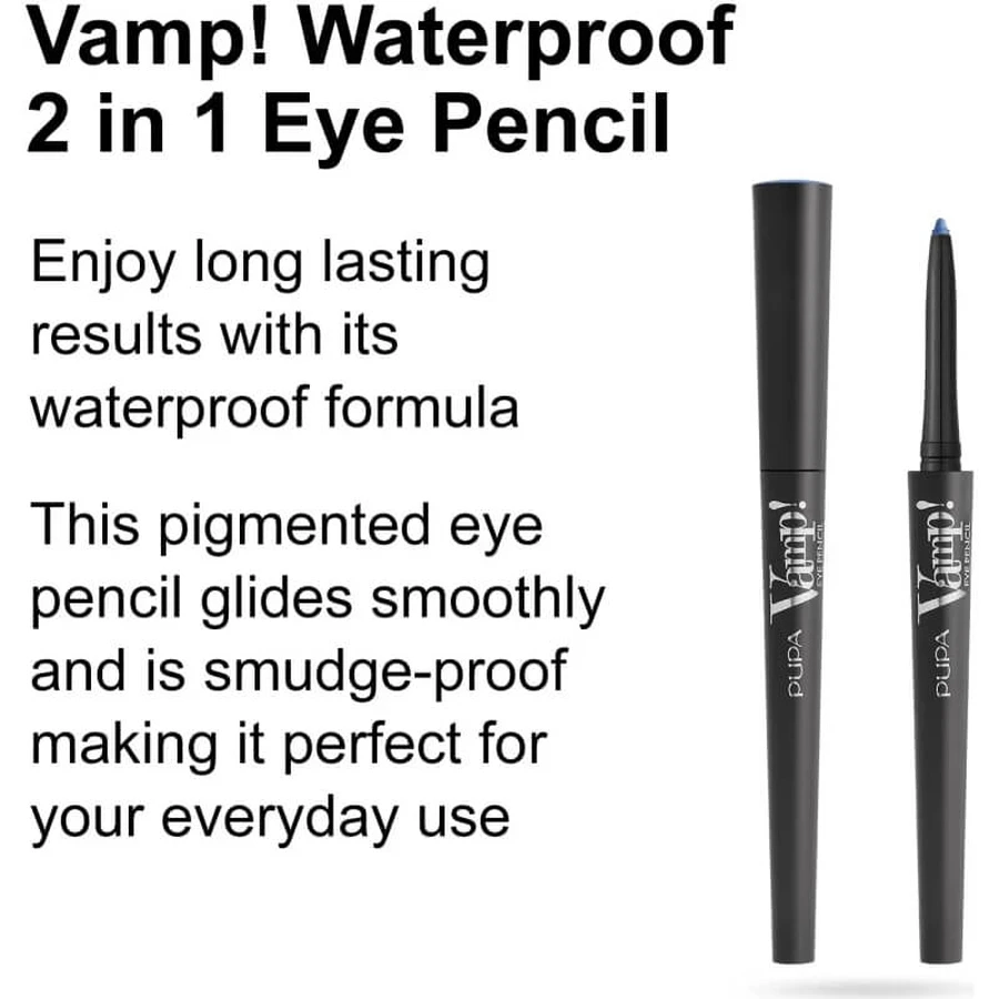 Pupa Vamp! Oogpotlood - 2-in-1 waterbestendig oogpotlood nr. 403 Eccentric Blue