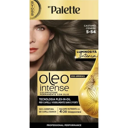 Syoss Oleo Intense Haarfarbe – Permanente Haarfarbe Nr. 5-54 Aschbraun