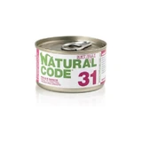 Natural Code 31 Pollo y zanahorias - Alimento completo para gatos adultos, 85 g
